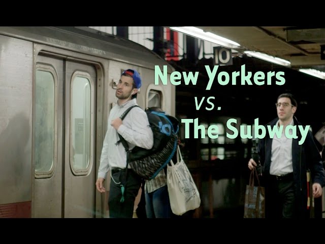 New Yorkers Just Missing Their Train - Video