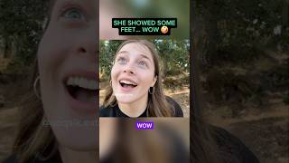 She Showed Some Feet... Wow