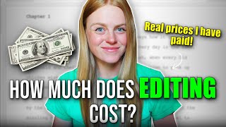 How Much Does A Book Editor Cost? - How Much Money I Have Spent On Editing