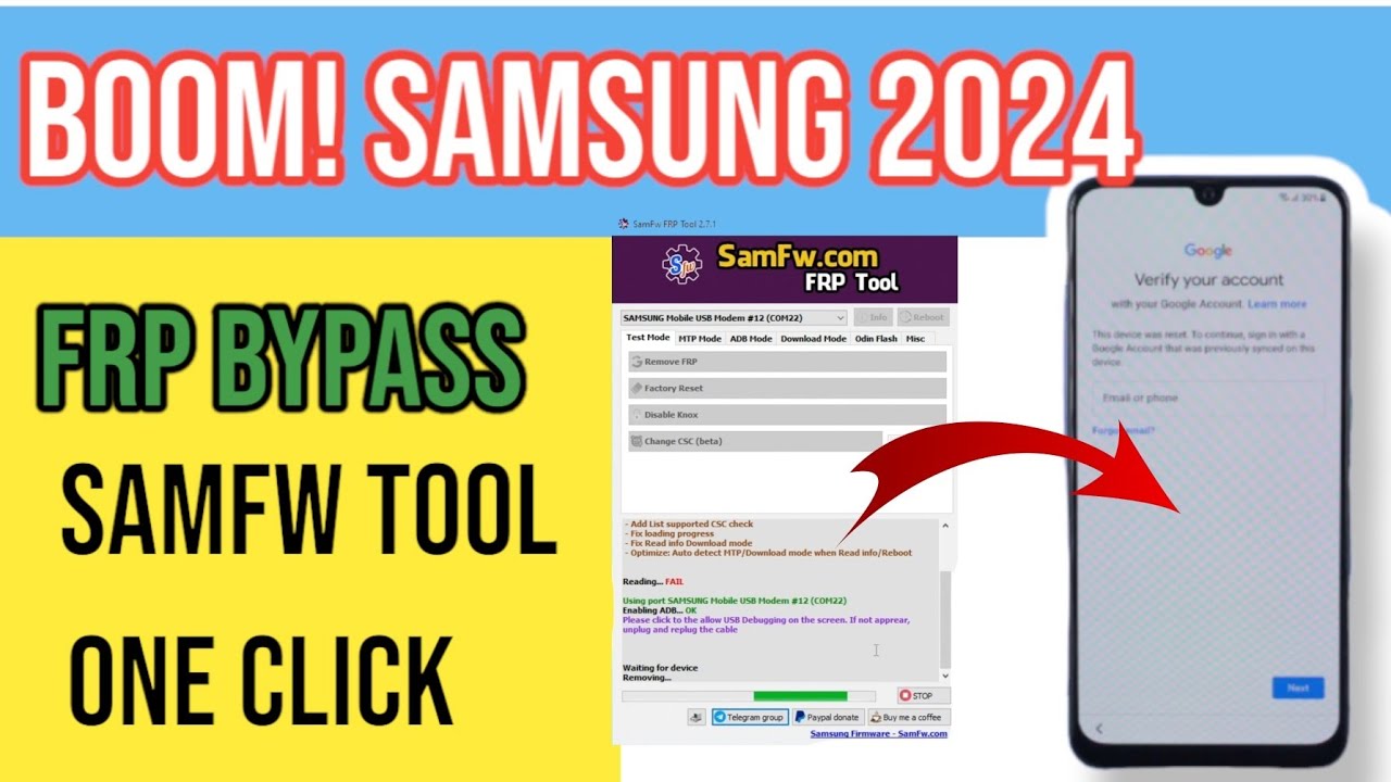 BOOM! Samsung Remove Google account 2024 BOOM! Samsung Remove Google account 2024