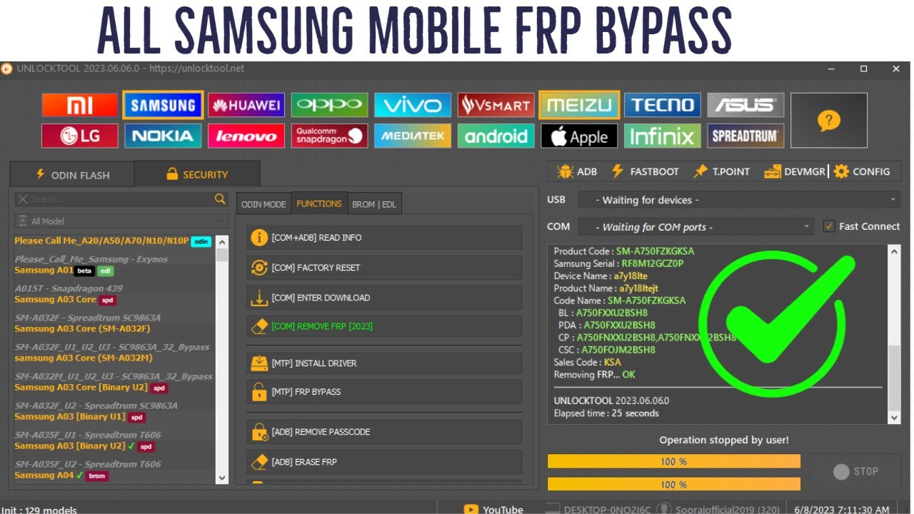 All Samsung FRP Bypass Tool 2023 All Samsung FRP Bypass Tool 2023