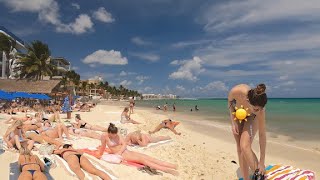 Mexico Spring Break // Riviera Maya Beach Walk Tour 2022