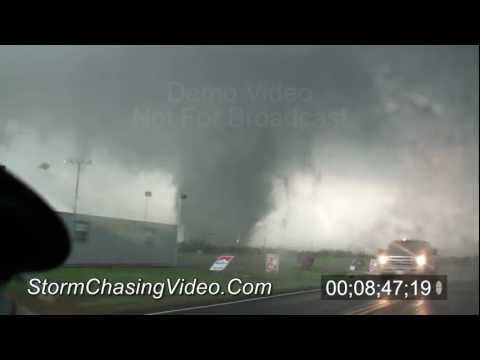 5/24/2011 Canton, OK Wedge Tornado B-Roll stock footage