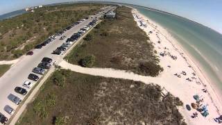 Aerial View of Honeymoon Island Beach and State Park