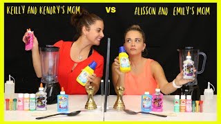 Mom Vs Mom Twin Telepathy Slime Challenge Sister Forever