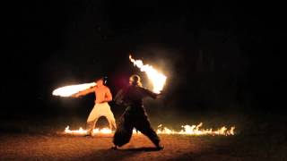 Flaming Sword Fight