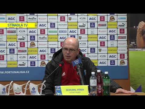 Tiskov konference hostujcho trenra po utkn Teplice - Ostrava (24.11.2019)