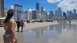 Verão Balneário Camboriú 2023 🇧🇷✈️ Brasil  🏝🚶‍♀️👙🌊 Ep1 #praia