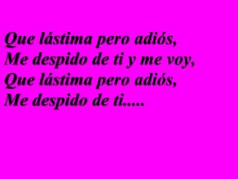 LA LETRA DE LA CANCION ME VOY DE JULIETA la letra de la cancion me voy de julieta: