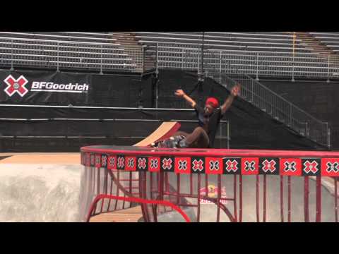 X GAMES 17 PEDRO BARROS FIRST SESSION AT SUPER PARK