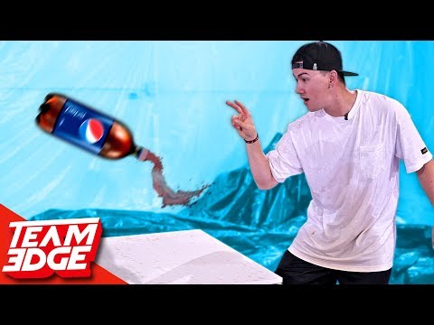 SODA Bottle Flip Challenge!!