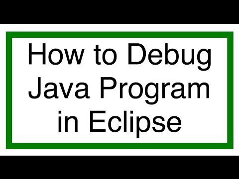 Eclipse Java Tutorial 9 - Debug Java Program