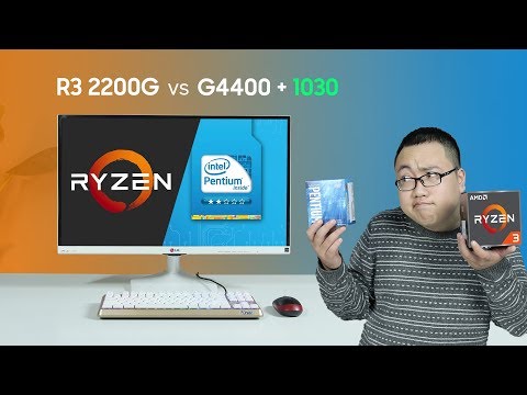 Ryzen 3 2200G vs Pentium G4400 + GT1030: Giải pháp PC giá rẻ?