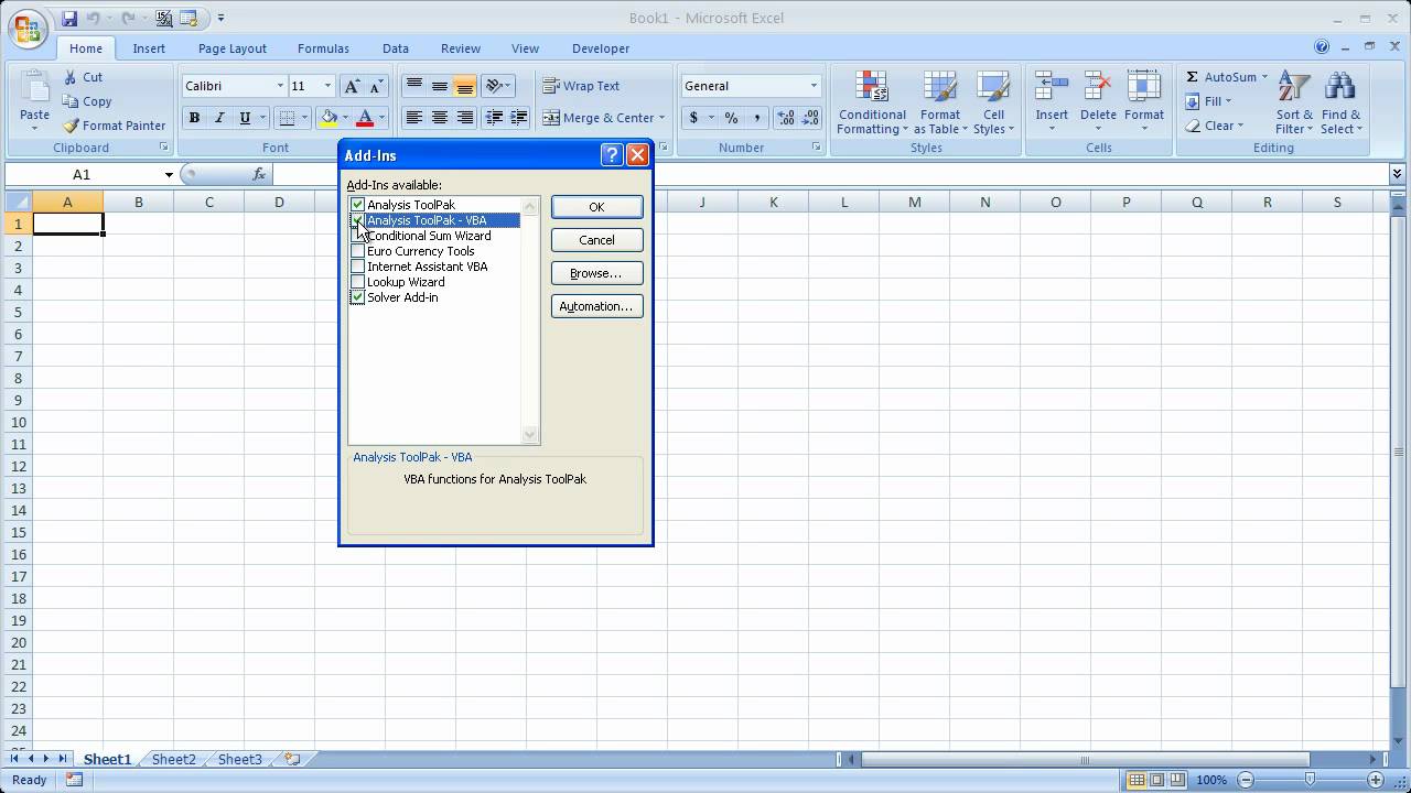 analysis toolpak excel 2011 mac