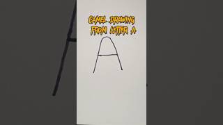 Camel Drawing From Letter A Easy Kids Drawing