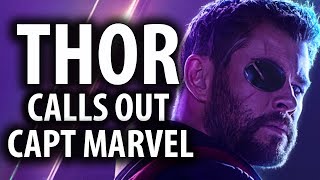 Thor Calls Out Captain Marvel's Arrogance