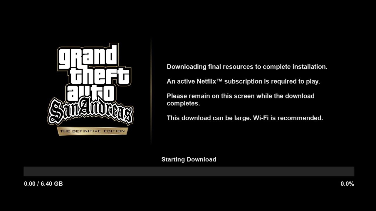 gta san andreas netflix resources download problem | fix gta san andreas netflix resources download problem | fix