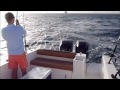 Fishing Abu Dhabi #57 - Trolling a Big Cobia Queenfish and Barracuda on a Choppy Day in the Channel