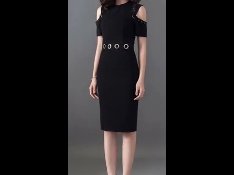 Thiết kế đầm ôm body tay rớt vai | đầm body | daophuong