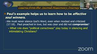08-09-2020 - "Paul's Second Missionary Journey Continues, Acts 18:1-28, Series #19" - Brent Hunter