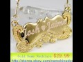 Gold Name Necklace unbeliever price 18Kt Gold