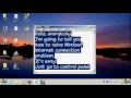 The Solution for Window 7 fail to connect internet