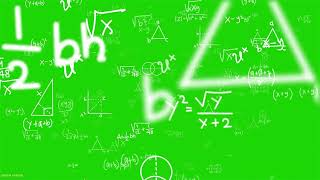 200 Iq Math Background Green Screen Effect Chromakey 4K
