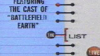 Very Rare Live Episode Of Vh1S The List Featuring Battlefield Earth Cast