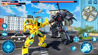 Robot Car Jet Transformation Fighting Game 2020 New Magnetron Robot Fighting - Android Gameplay