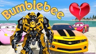 Bumblebee Yağmur ile Tanışıyor Şimşek McQueen Kıskanıyor