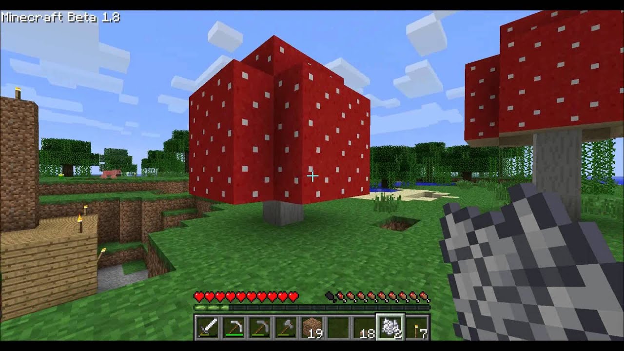 Minecraft 1.8 How to make a BIG Mushroom (quick video) - YouTube
