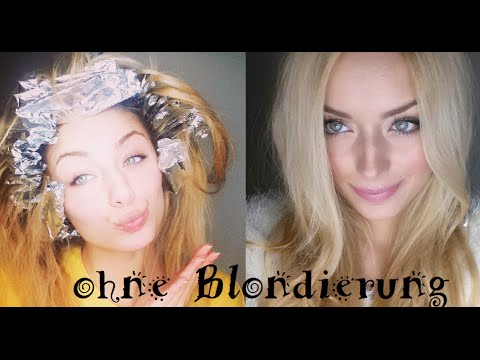 Blonde Haare ohne Blondierung - Wie ich meine Haare färbe  width=