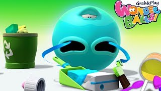 Clean Up Trash With Squishy Wonderballs Funny Cartoons For Children Pretend Play