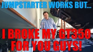 I Broke My GT350 For You Guys! But the Arteck Car Jump Starter is a BOSS
