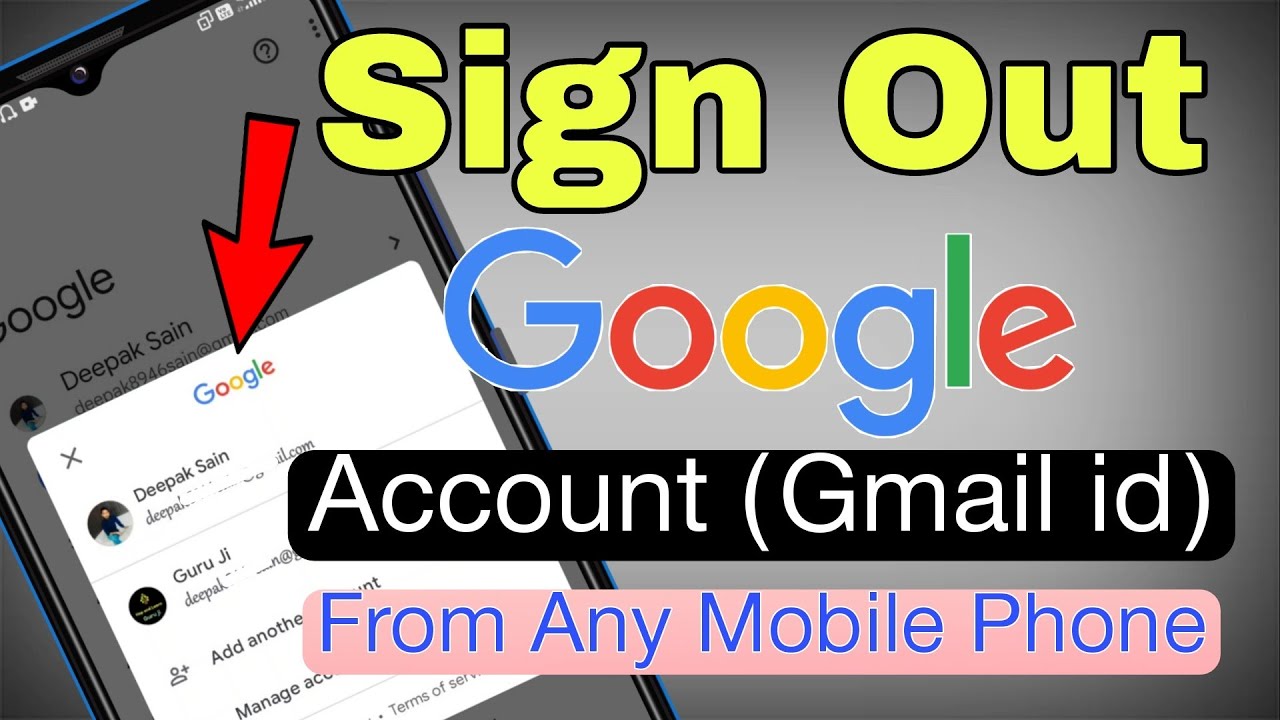 How To Remove / Logout Google Account From Your Mobile How To Remove / Logout Google Account From Your Mobile