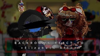Backrooms React To Elizabeth Aftonзадние Комнаты Реагируют На Элизабет Афтонbad English