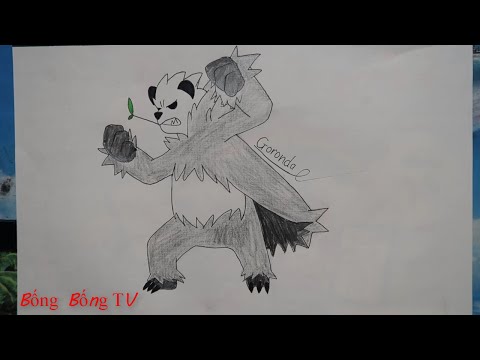 Bống Bống TV.Bé Bống vẽ và tô màu pokemon Goronda