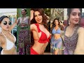 Gulabi Saree Lali lal la hot🔥| New Trending Hot Reels | Beautiful Girl Reels | Trending Tiktok pt-58