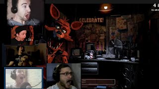 Реакция Летсплейщиков На Нападение Фокси В Игре Five Nights At Freddy's