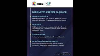 Tobb Nefes Kredisi 2025 Kobi̇ler İçin Can Suyu Başvuru Şartları Ve Detaylar