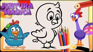 Galinha Pintadinha - Episódio - Pintura Mágica - Em Português - Atividade Infantil