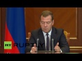 Russia: Medvedev meets sanction-hit bankers in Gorki
