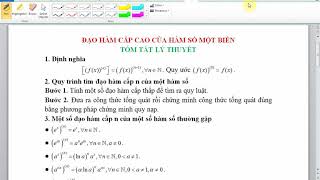 Top 10+ bài tập đạo hàm toán cao cấp có lời giải chi tiết nhất