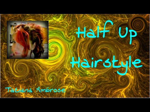 Curly Hair: Half Up-do