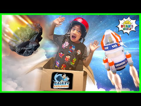 Ryan blasted off into Space Pretend Play!