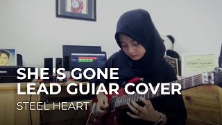 SHE'S GONE LEAD GUITAR FEMALE COVER