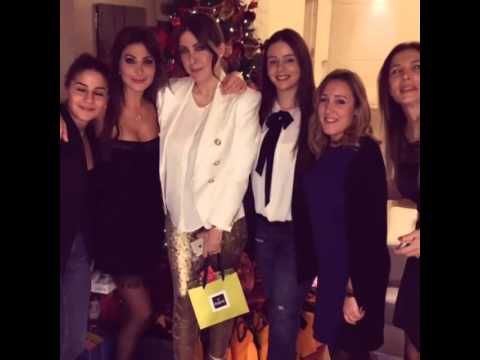 Elissa with her friends spend Christmas night