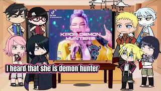 Naruto Friends React To Sakura As Rumi K-Pop Demon Hunters Sasuke Gacha Life