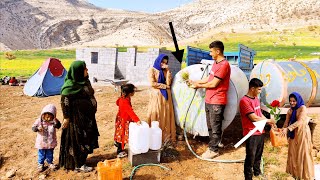 Rasool expresses his love for the young girl by giving her flowers