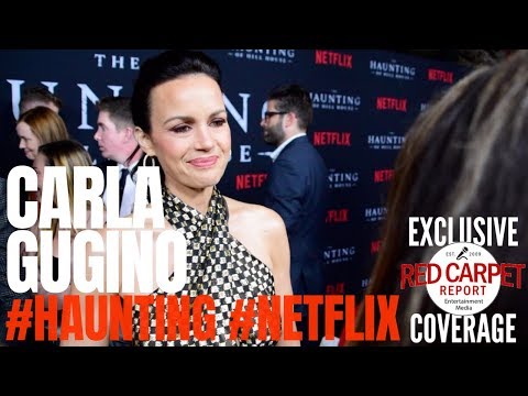 Carla Gugino interviewed at #Netflix's The #Haunting of Hill House S1 Premiere Event